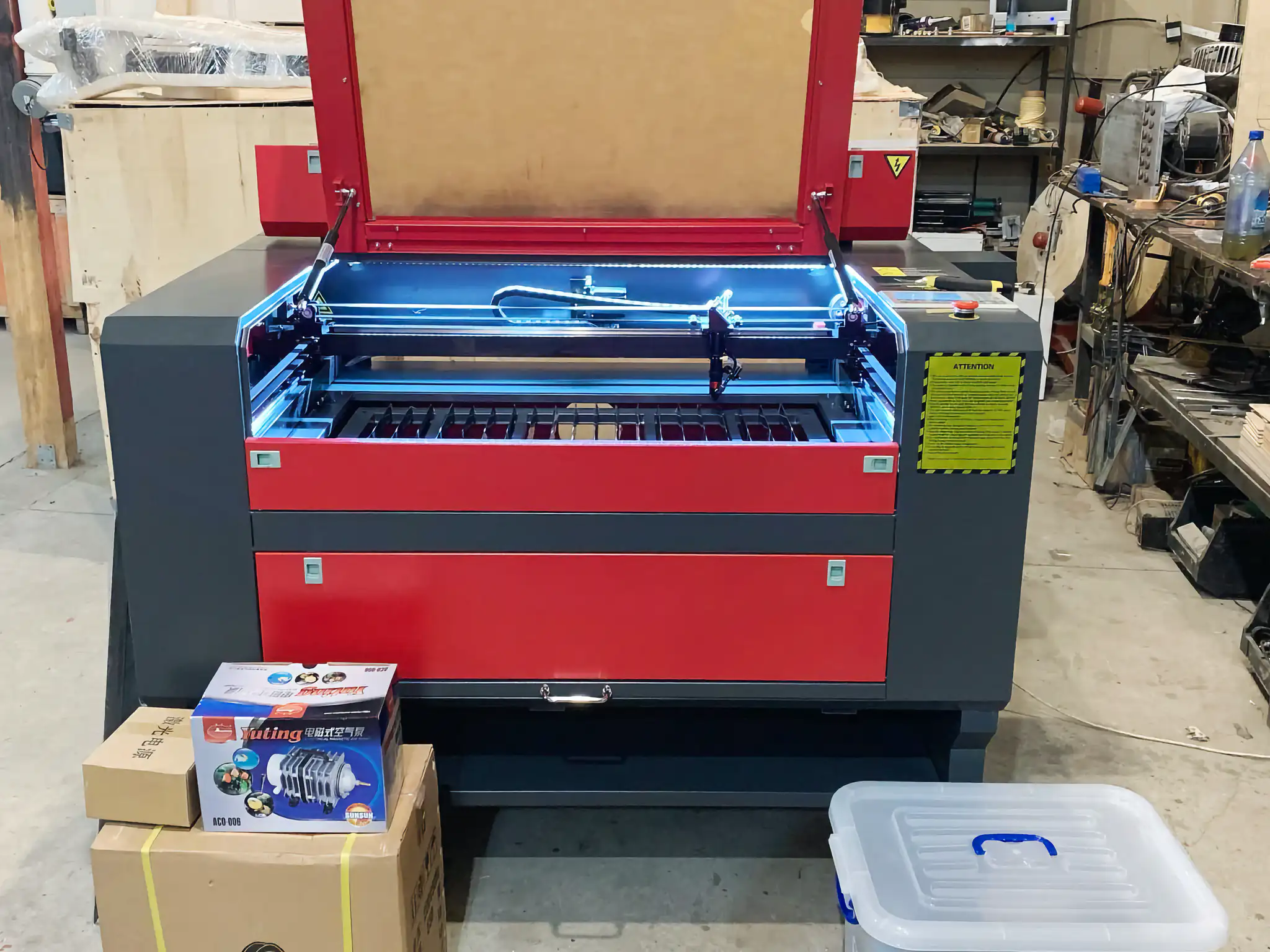 Лазерный станок CO2 с ЧПУ | 600x900 | 100 Вт | Ruida | Medium фото 8