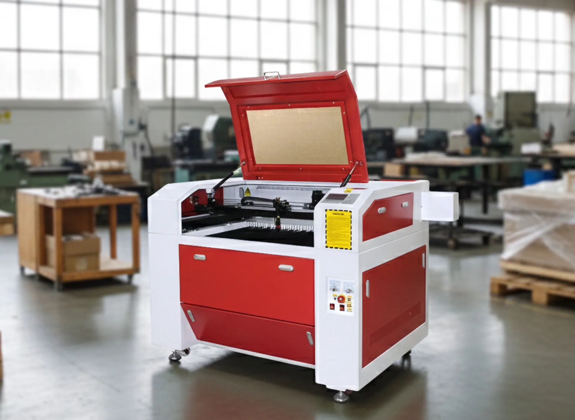 Лазерный станок CO2 с ЧПУ | 600x900 | 100 Вт | Ruida | Pro