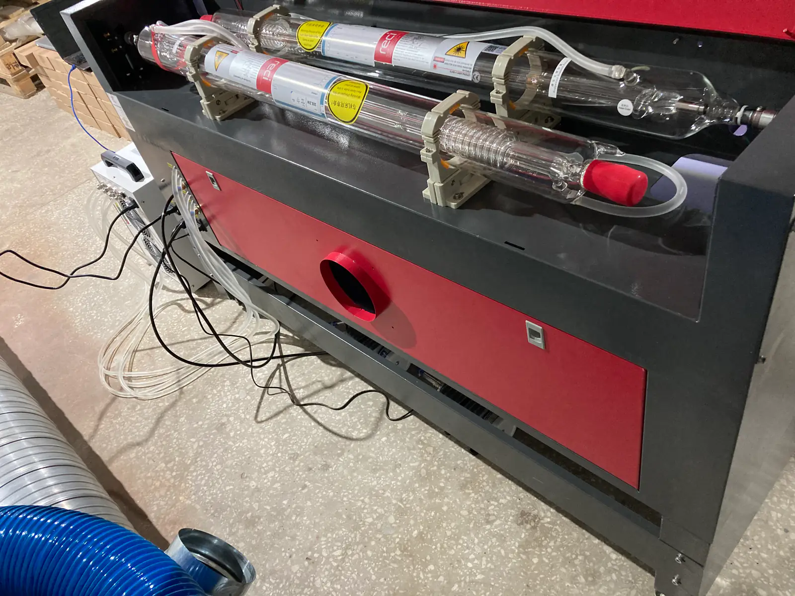 Лазерный станок CO2 с ЧПУ | 1000x800 | 100 Вт | Ruida | 2 головы фото 7