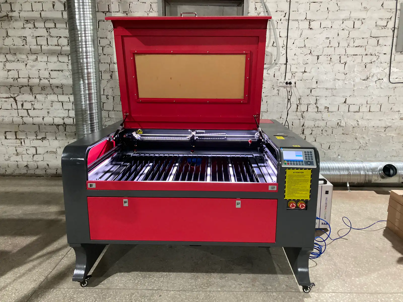 Лазерный станок CO2 с ЧПУ | 1000x800 | 130 Вт | Ruida | 2 головы фото 5