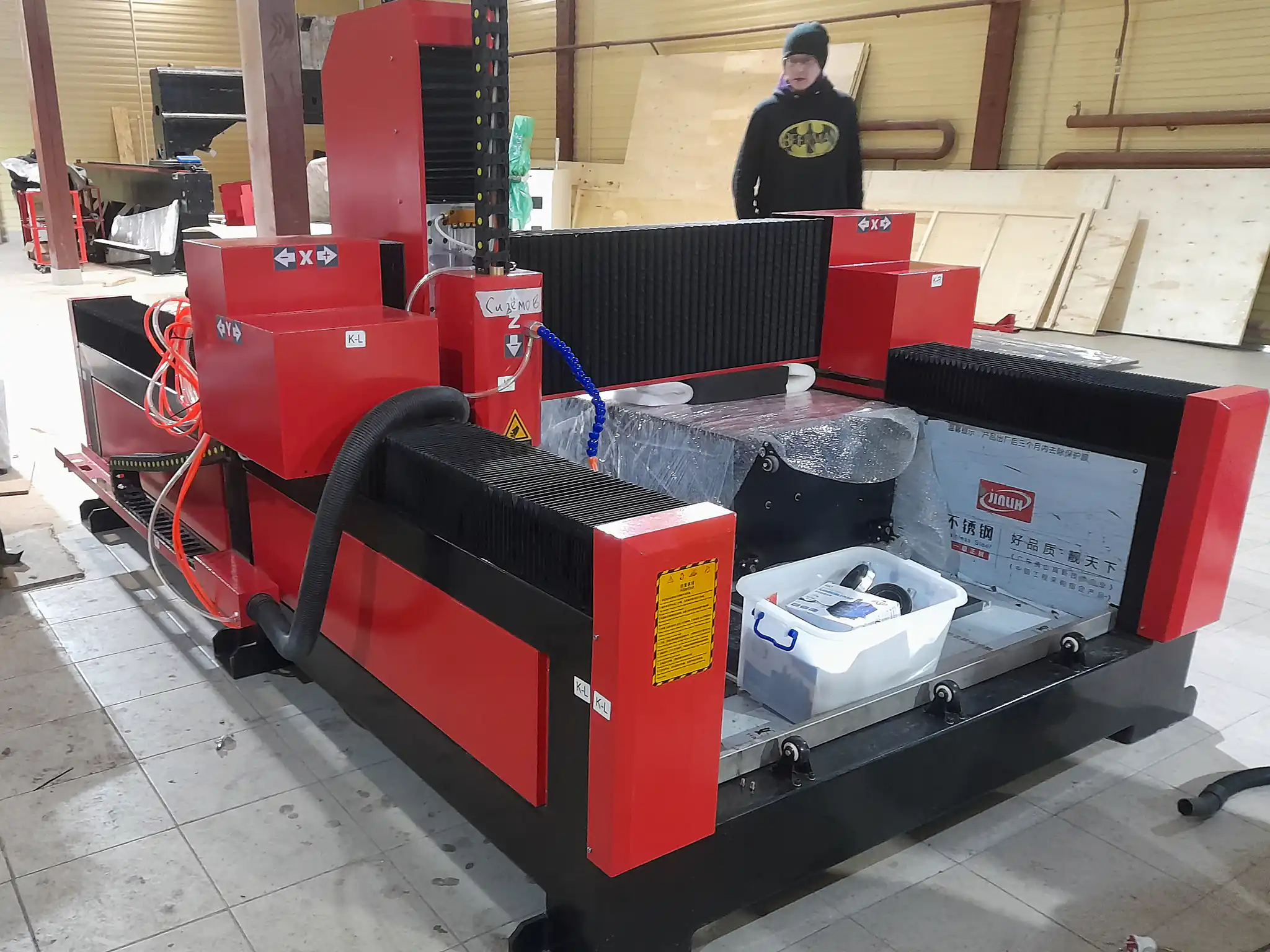 Фрезерный станок с ЧПУ по камню | 1000x2000x400 | 3 кВт | Inectra  фото 2